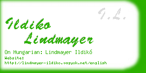 ildiko lindmayer business card
