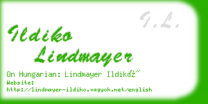 ildiko lindmayer business card